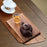 Crofta Wooden Tea Tray Rectangular Display Gungfu Tea Table for Kitchen Home Office