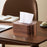 Crofta Wooden Tissue Box Convenience Tissue Holder for Hotel Countertop Living Room