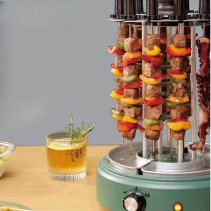 Crofta Vertical Rotisserie Grill Auto Rotating Kebab Machine for BBQ Hiking Cooking