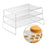 Crofta 3Pcs Cooling Racks Heavy Duty Wire Cooling Drying Rack for Pizza Baking Cake