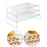 Crofta 3Pcs Cooling Racks Heavy Duty Wire Cooling Drying Rack for Pizza Baking Cake