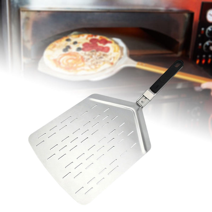 Crofta 430 Stainless Steel Pizza Peel Oven Accessories Pizza Paddle for Pizza Bread Style B