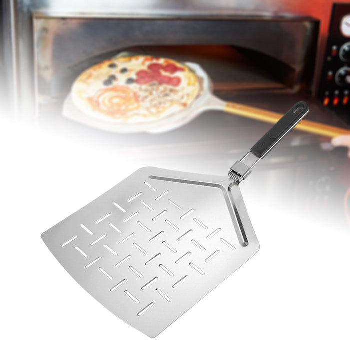 Crofta 430 Stainless Steel Pizza Peel Oven Accessories Pizza Paddle for Pizza Bread Style C