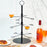 Crofta Cocktail Trees Stand 3 Tier 12 Holders for Wine Cabinet Kitchen Home Storage black