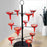 Crofta Cocktail Trees Stand 3 Tier 12 Holders for Wine Cabinet Kitchen Home Storage black