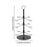 Crofta Cocktail Trees Stand 3 Tier 12 Holders for Wine Cabinet Kitchen Home Storage black