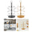 Crofta Cocktail Trees Stand 3 Tier 12 Holders for Wine Cabinet Kitchen Home Storage black