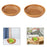 Crofta Handwoven Storage Basket Kitchen Egg Basket for Breakfast Bread Coffee Table S