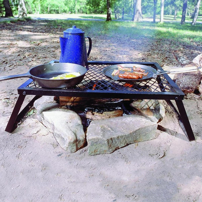 Crofta Folding Campfire Grill Multipurpose Camping Grill for Fishing Hunting Hiking