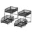 Crofta Under Sink Organiser Rack 2 Tier Countertop Organizer for Countertop Kitchen L