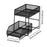 Crofta Under Sink Organiser Rack 2 Tier Countertop Organizer for Countertop Kitchen L