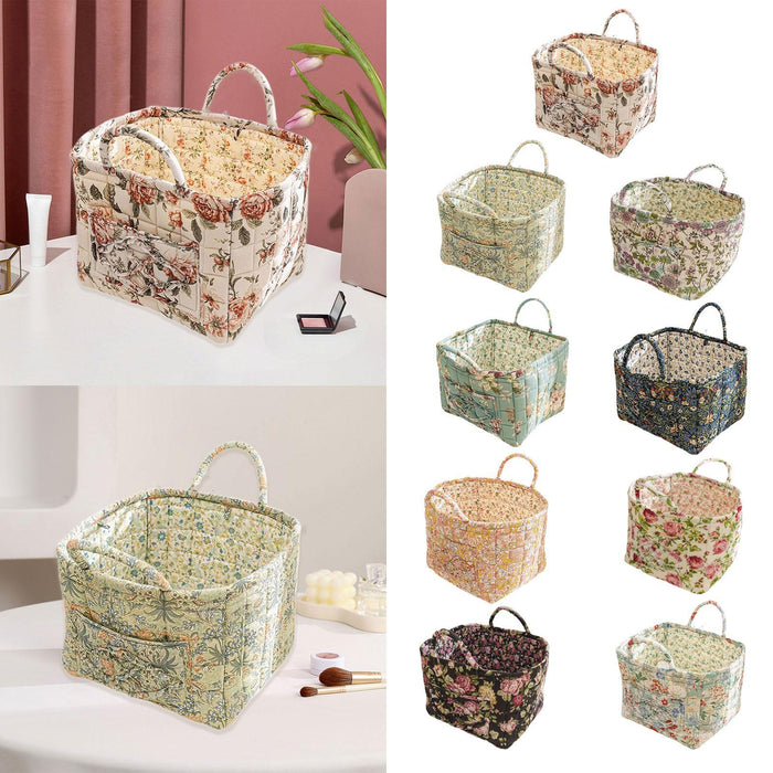 Crofta Fabric Storage Basket Foldable Multiuse Home Organizer for Bedroom Dorm Toys A