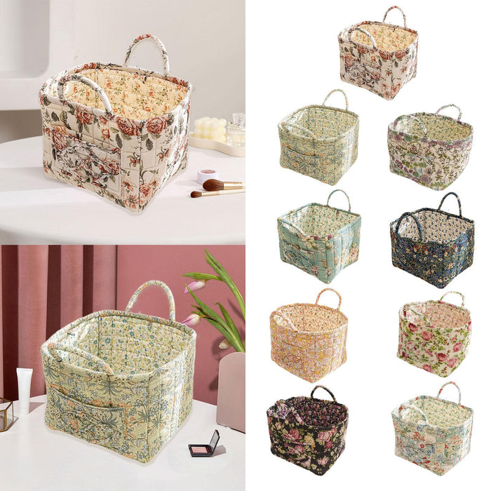 Crofta Fabric Storage Basket Foldable Multiuse Home Organizer for Bedroom Dorm Toys A