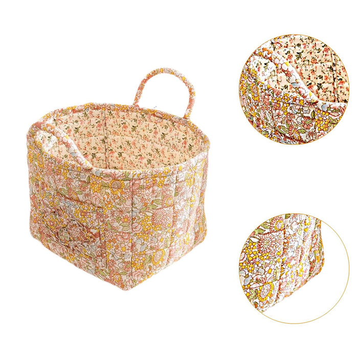 Crofta Fabric Storage Basket Foldable Multiuse Home Organizer for Bedroom Dorm Toys F