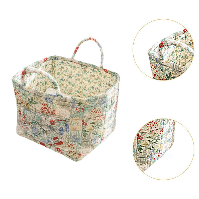 Crofta Fabric Storage Basket Foldable Multiuse Home Organizer for Bedroom Dorm Toys I