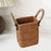 Crofta Rattan Fruit Basket Rural with Handle Snack Basket for Party Cafes Festivals A