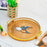 Crofta Coffee Table Tray Simple Round Serving Tray for Dried Fruit Snack Restaurant