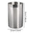 Crofta Stainless Steel Ice Bucket Serving Bucket Large Beer Tub for BBQ Hotel Beach