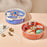 Crofta Divided Serving Tray Party Party Appetizer Platter for Cookies Fruits Snacks blue