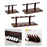 Crofta Wine Display Rack Drink Holder Wood Wine Shelf for Hallway Hotel Dining Room 3 bottles