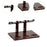 Crofta Wine Display Rack Drink Holder Wood Wine Shelf for Hallway Hotel Dining Room 3 bottles