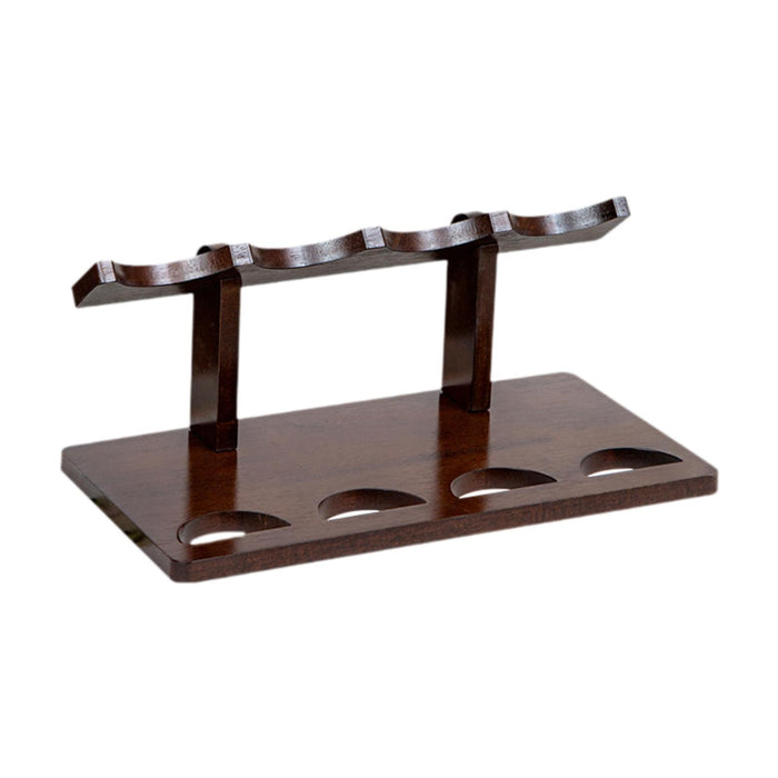 Crofta Wine Display Rack Drink Holder Wood Wine Shelf for Hallway Hotel Dining Room 4 bottles