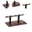 Crofta Wine Display Rack Drink Holder Wood Wine Shelf for Hallway Hotel Dining Room 4 bottles