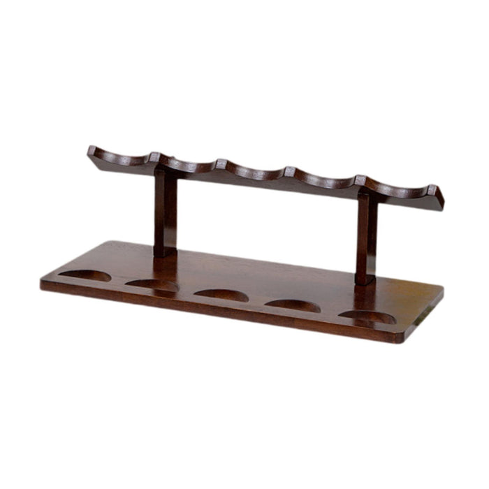 Crofta Wine Display Rack Drink Holder Wood Wine Shelf for Hallway Hotel Dining Room 5 bottles