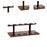 Crofta Wine Display Rack Drink Holder Wood Wine Shelf for Hallway Hotel Dining Room 5 bottles