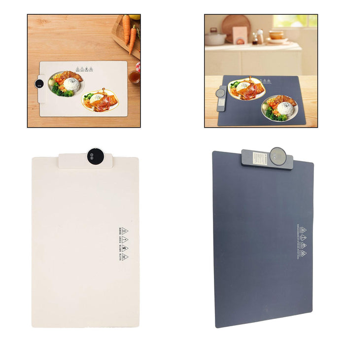 Crofta Electric Warming Tray Portable Multifunctional for Buffets Home Housewarming white