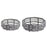 Crofta 2 Pieces Metal Fruit Basket Countertop Stand Serving Tray Party Serving Bowl