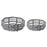 Crofta 2 Pieces Metal Fruit Basket Countertop Stand Serving Tray Party Serving Bowl