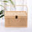 Crofta Gift Basket for Picnic Versatile Bamboo Woven Basket for Pastry Snacks Bread