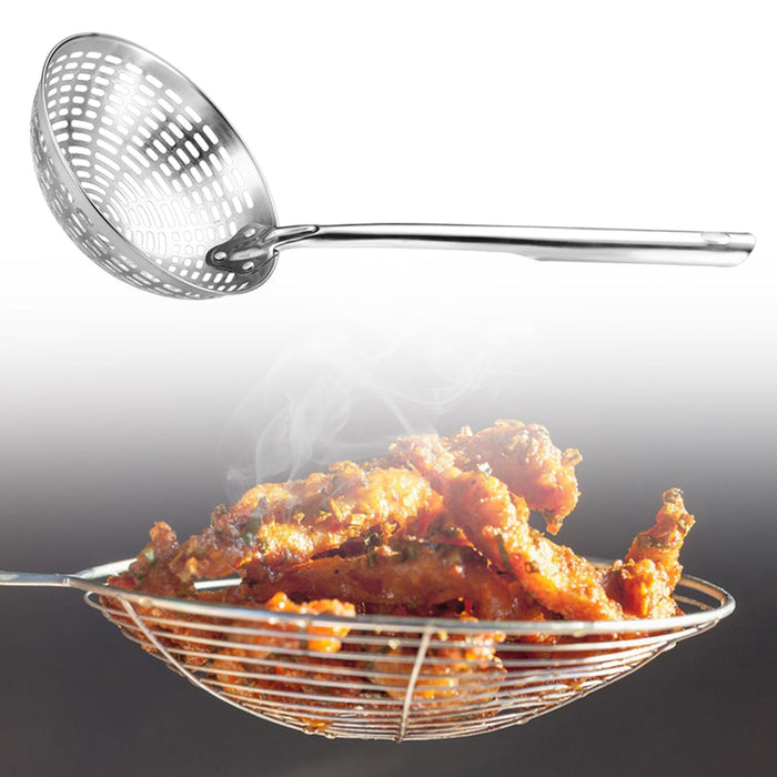 Crofta Skimmer Spoon Multipurpose Slotted Serving Spoon for Frying Skimming Cooking S