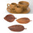 Crofta Tea Serving Tray Decorative Tray Wood Organizer Dish Leaf Shaped Wooden Tray 30cmx18cmx2cm