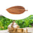 Crofta Tea Serving Tray Decorative Tray Wood Organizer Dish Leaf Shaped Wooden Tray 38cmx15cmx2cm