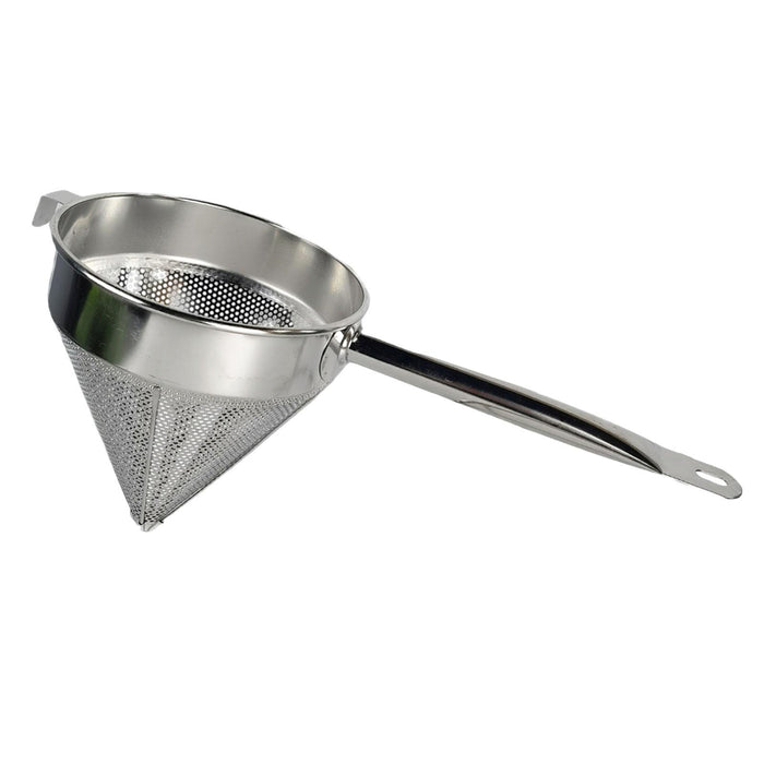 Crofta Stainless Steel Bouillon Strainer 8 inch Colander for Straining Sauce Sauces