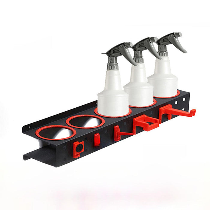 Crofta Spray Bottle Holder for Workshop Multifunction Shelf Garage Bottle Organizer