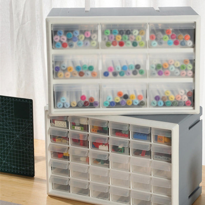 Crofta 9 Drawer Storage Organizer Cabinet Bead Organizer for Storing Nuts and Bolts white