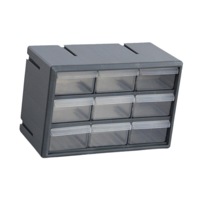 Crofta 9 Drawer Storage Organizer Cabinet Bead Organizer for Storing Nuts and Bolts grey