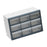 Crofta 9 Drawer Storage Organizer Cabinet Bead Organizer for Storing Nuts and Bolts grey and white