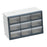 Crofta 9 Drawer Storage Organizer Cabinet Bead Organizer for Storing Nuts and Bolts grey and white