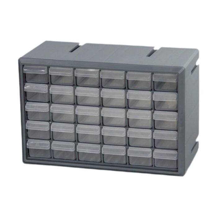 Crofta 30 Drawer Storage Organizer Cabinet Craft Cabinet for Storing Nuts and Bolts grey