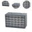 Crofta 30 Drawer Storage Organizer Cabinet Craft Cabinet for Storing Nuts and Bolts grey