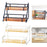 Crofta 2 Layer Spice Rack Multifunctional Spice Organizer for Home Living Room Cafe black