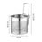 Crofta Pasta Basket Sturdy Spaghetti Pasta Strainer for Dining Room Vegetable Ramen 10x11cm Silver