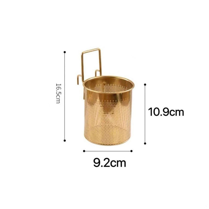 Crofta Pasta Basket Sturdy Spaghetti Pasta Strainer for Dining Room Vegetable Ramen 10x11cm