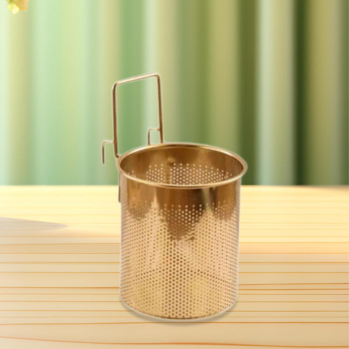 Crofta Pasta Basket Sturdy Spaghetti Pasta Strainer for Dining Room Vegetable Ramen 10x11cm