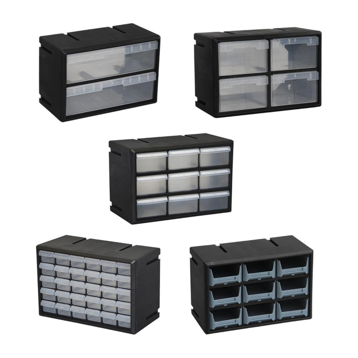 Crofta Drawer Storage Cabinet Organizer Garage Organization for Crafts Jewelry Nuts 2 drawers