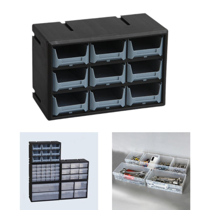 Crofta Drawer Storage Cabinet Organizer Garage Organization for Crafts Jewelry Nuts 9 grid